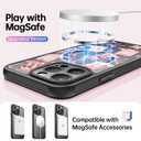 FUNMIKO for iPhone 15 Pro Case Wireless Charging & Military-Grade Protection - Cute Floral Design for Women Girls, Non-Slip Matte Cover with Shockproof Corners - Boots and Bows