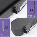 Wall Mount Bracket for Roku Streambar,Roku Smart Soundbar, Sturdy Soundbar Holder for Roku, with Silicone Remote CoverNot for Streambar SE