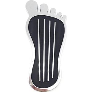 Pedal Pad-Style Cover - No Drilling Anti-Slip Aluminum Brake and Accelerator Pedal Covers - Hot Rod Rat Chrome Custom Gas Pedal Pad Cover Accessories