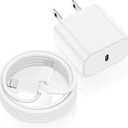 iPhone Charger Fast Charging, Type C Wall Charger Block Plug and 10ft USB C to Lightning Cable Cord Long, Adapter Cube Brick Box for Apple iPhone 14 Pro Max/14 Plus/13 Pro/12 Mini/11/XS/XR/X/iPad Air (White)