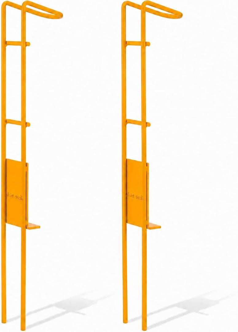 Heavy Duty 2-Pack Ground Fishing Pole Holders with Dual-Spike Ground Stands