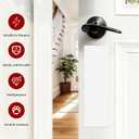 Rubber Door Push Plates 4Pcs 16" X 4.3",2Pcs 32.3" X 5.7",Anti Scratch Protection Device for Inner and Outer Doors,Prevents Dents & Scratches,Self-Adhesive (White)