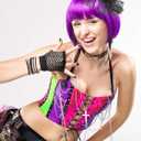 80s Costume Set, Earring Necklace, Gloves, Lace Legging, Bracelet for Party (X-Large)