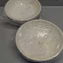 Dimpola Banneton Bread Proofing Basket - 9 inch Banneton Basket Set of 2 Sourdough Proofing Basket Round Proofing Bowls Handmade Rattan Baskets and Liners