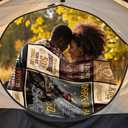 African American 50th Birthday Gifts for Men, 50 Year Old Birthday Gifts for Men Throw Blanket 60"x50", 50th Birthdays Decorations for Man, Unique 50 Year Old Gift Ideas