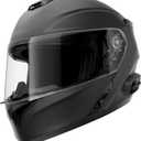 Sena Outrush R Bluetooth Modular Motorcycle Helmet with Intercom System (Matte Black, L)