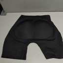 Padded Underwear Butt Lifting Panties Butt Lifter Built-In Fake Butt Pads Tummy Control Shapewear for Women (Black, L)