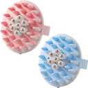 2025 New Silicone Scalp Massager Shampoo Brush, Dandruff Removal, and Cleansing - Soft Bristle, Portable, Suitable for Women and Men, Wet and Dry Use