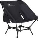 MOON LENCE Camping Chairs, Compact Backpacking Chair Small Folding Chair Lawn Chair with Side Pockets Portable Lightweight for Hiking & Beach & Fishing