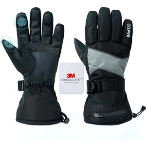 COFIT Ski Gloves for Men and Women, 3M Thinsulate C100 Insulated Winter Gloves Waterproof Windproof Touchscreen Snow Gloves for Skiing, Snowboarding, Hiking & Outdoor Work (X-Large)