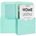Okuna Outpost Mint Magnetic File Holder - Wall File Folder Organizer for Refrigerator, Cabinets, Magazines, Mail, Paper, Letters, & Office Supplies (10 x 13 Inch) - 2 Pack