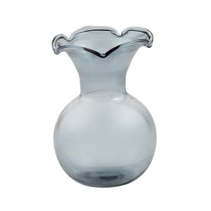 Mud Pie Mini Ruffle Vase, Blue, 4" x 3.25", 3Pcs