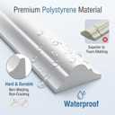 REFGY Peel and Stick Wall Molding Kit, 20"x16" Pre-Cut Wainscoting Panels, Ready-to-Assemble Self-Adhesive Walltrim for Living Room Bedroom Accent Wall Dcor, Paintable & Lightweight Polystyrene