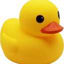 Happy Trees Duck Bath Toy Large Bath Duck Squeak Rubber Duck Baby Shower, 7 Inches