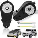 2Pcs 24V Replacement Parts for Kids Ride On Toy Car,24 Volt 40000RPM Gear Box for Kids Electric Ride On Toy Car,24V RS555 Rides On Toys Cars Conversion High Speed Drive Engine Motor Gearbox