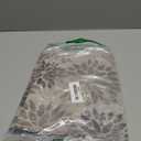 Artoid Mode Floral Vinyl Plastic Placemats Set of 4, 12x18 Inch Washable Non-Slip PVC Place Mats for Party Kitchen Dining Decor, Grey