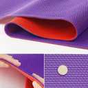 PVC Drainage Floor Mat Non-Slip Commercial Wet Area Mat for Outdoor and Indoor Restaurant Kitchen Bar Swimming Pool Splash Matting Water Drain Flooring Mat (Purple and Red, 3FTX11FT)