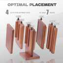 Knife Block & Universal Holder - Detachable Solid Wood Organizer for Kitchen Storage, Washable Design (No Knives Included) - Gift Ready for Chefs 1 Piece