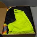 SKSAFETY High Visibility Reflective Jackets for Men, Waterproof Class 3 Safety Jacket with Pockets, Hi Vis Yellow Coats with Black Bottom, Mens Work Construction Coats for Cold Weather, L,Yellow