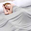 Topcee Cooling Blanket, Summer Cooling Blankets for Hot Sleepers, Arc-Chill Q-Max>0.5 Cool Fiber, Oeko-TEX 100% Certified, Soft, Breathable, Double-Side Bed Throw,Keep Cool for Adults Kids 60"x90" (Grey-new)