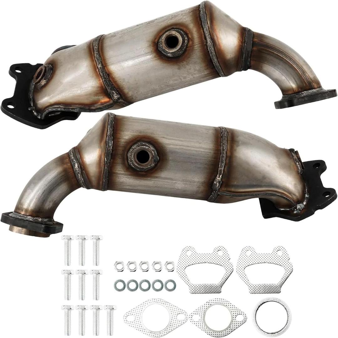 Front Rear Catalytic Converter Compatible with 2011-2019 Chrysler Town & Country Dodge Grand Caravan Journey Avenger 200 3.6L Replace 674121 Without Heat Shield Bracket