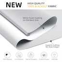 ChrisDowa Cordless Free-Stop 100% Blackout Blinds for Windows, Roller Windows Shades with Thermal Insulated, UV Protection Fabric for Living Room, Office and Home. Easy to Install.White,20" W X 72" H