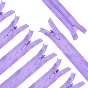 Renashed 45pcs 21.5 Inch Nylon Invisible Zippers for Tailor Sewer Sewing Craft Crafter's Special (Light Purple)