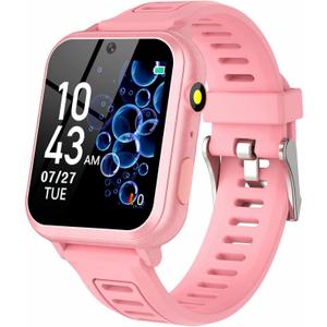 Smart Watch for Kids, Toddler Watch Toys with 39 Games Camera Video Recorder Music Alarm Calculator Calendar Stopwatch Flashlight Pedometer Birthday Gift Toys for 3-12 Year Old Boys and Girls (Pink)