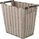 Whitmor Waste Basket with Wood Handles
