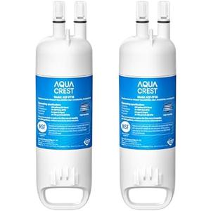 AQUA CREST EDR1RXD1 Replacement for W10295370A, Everydrop® Filter 1, EDR1RXD1B, P8RFWB2L, P4RFWB, Kenmore® 46-9081, 46-9930, Refrigerator Water Filter, 2 Filters