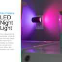 GE Directional LED Swivel Sconce Night Light, Plug-in, Color-Changing & Dimmable, Warm White, Dusk-to-Dawn Sensor, Adjustable for Hallway, Bedroom, Stairway 1 Pack (82573)