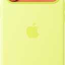 Apple iPhone 17 Pro Max Silicone Case with MagSafe and Camera Control: Lightweight Phone Case, Wireless Charging Compatible, Smooth Matte Finish; Neon Yellow