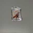 Christmas Tree Decorations, Acrylic Animal Christmas Ornaments, Home Decoration, Party Decoration, Small Animals on The Moon (Moon Fox)