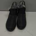 SHIBEVER Winter Boots for Women Snow: Fur Lined Warm Ankle Boots - Adjustable Water Resistant Outdoor Zipper Snow Shoes (Size 7, 070-black)