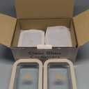 Non-Toxic 35 Oz (4.4 Cup) Glass Storage Containers with Lids  Plastic Free Meal Prep Containers for Lunch, Airtight Food Storage, Microwave and Freezer Safe, 4 Pack - Ziruma