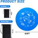6.5 X 6.5 Ft Baby Beach Pool, Portable Kiddie Pool and Beach Blanket, 2 in 1 Waterproof Foldable Sand for Kid Vacation Picnic with Storage Bag