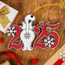 10 x Cat Christmas Ornament  2025 Cat Christmas Tree Hanging Ornament - Cute Wooden Kitten Tree Decoration with Snowflakes & Paw Prints for Kitten Lovers, Pet Owner Christmas Dcor