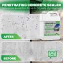 1 Gallon Concrete Sealer, Penetrating Water Sealers Spary Safe for Pets and Plants Suitable for Indoor Use, Water-Based Silane Siloxane Sealer for Outdoor, Driveways, Patios, Masonry, Garge Floor