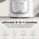 Grownsy 8-in-1 OG Fast Bottle Warmer with Timer, Gray