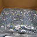 Arden Outdoor Deep Seat Cushion Set, 24x24, Blue Damask