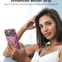 FNTCASE for iPhone 15-Pro-Max Case: Military Grade Drop Protection Rugged Shockproof Protective Cell Phone Cover with Kickstand & Camera Cover | Textured Tough Cases for 15 Pro Max 6.7'' - Hot Pink