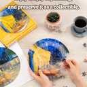 PieceRelax 3D Puzzle Plate 124 Pieces - Van Gogh - Starry Night Over the Rhone - Jigsaw Puzzle for Adults, Decorative Plate with Durable Plastic Pieces, Ideal Gift for Home or Office Dcor [PL1003]
