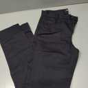 IZOD Men's American Chino Flat Front Slim Fit Pant, Navy, 31W x 34L