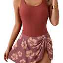 Eomenie One Piece Swimdress Swimsuits for Women Tummy Control Swim Dresses Skirt Bathing Suit, Size: Small