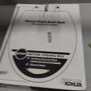 KOHLER K-4775-0 Brevia Round Toilet Seat with Quick-Release Hinges And Quick-Attach Hardware For Easy Clean, White