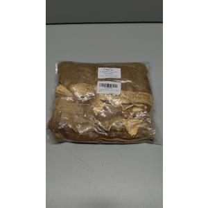 ELKCA Double-Sided Chenille Window Curtains Tier for Kitchen,52x18,Rod Pocket, Bronze Ascot Valance Curtain for Living Room,Pack of 1