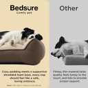 Bedsure SupportMax XL Plus Orthopedic Dog Beds Large Sized Dog - Extra Thick Supportive Dogs Couch with Waterproof Washable Cover, Jumbo Comfort Pet Sofa with Soft Sherpa & Nonskid Bottom, Brown, 48"