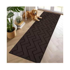 hicorfe Kitchen Rugs,Super Absorbent Polypropylene Non-Slip Rug,Soft Comfort Floor Mat,Washable for Kitchen, Hallway, Office, Sink, Laundry (20" x 60",Coffee)