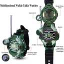Walkie Talkie for Kids,Walkie Talkies Watch Spy Army Toys Gifts for Children,Two-Way Radio Walky Talky Watches with Flashlight Children Outdoor Game Interphone Toy Game(2 Pack)