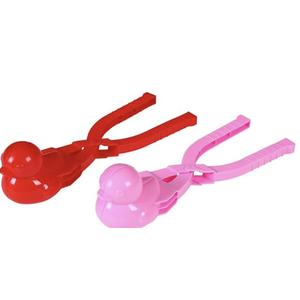 Snowball Maker Tool with Handle, Cartoon Duck Snowball Maker Clip Snow Ball Toys Perfect for Kids and Adults Snowball Fight Play in Winter at Outdoor (2PC Snowball Maker)